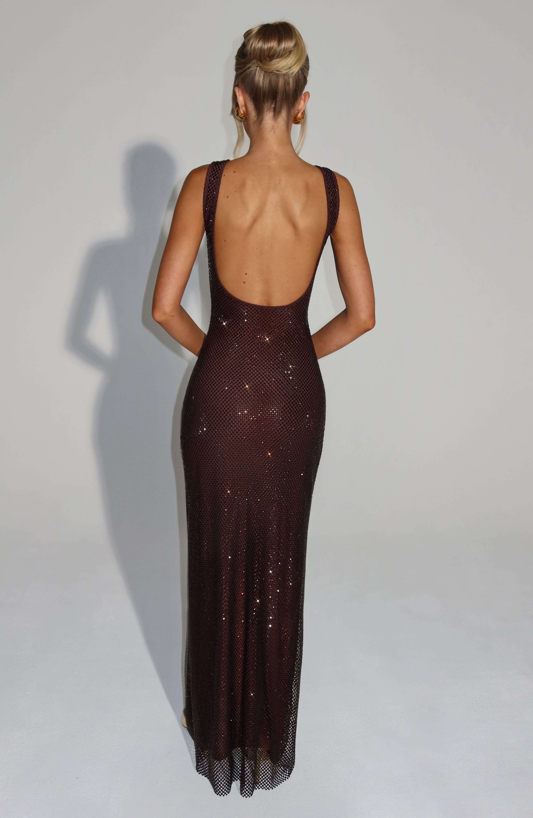 Petra Maxi Dress - Plum Brown Ryvelle