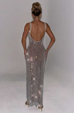Petra Maxi Dress - Silver Ryvelle