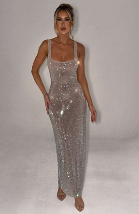 Petra Maxi Dress - Silver Ryvelle