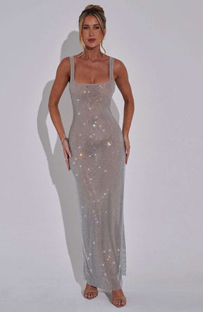 Petra Maxi Dress - Silver Ryvelle