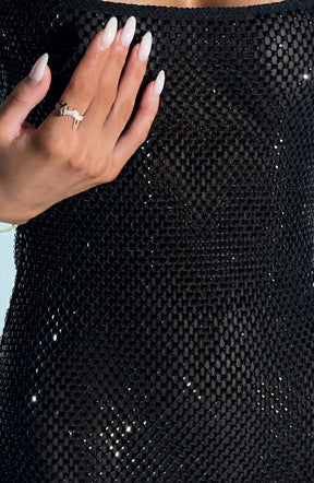 Robe courte Petra - Noir