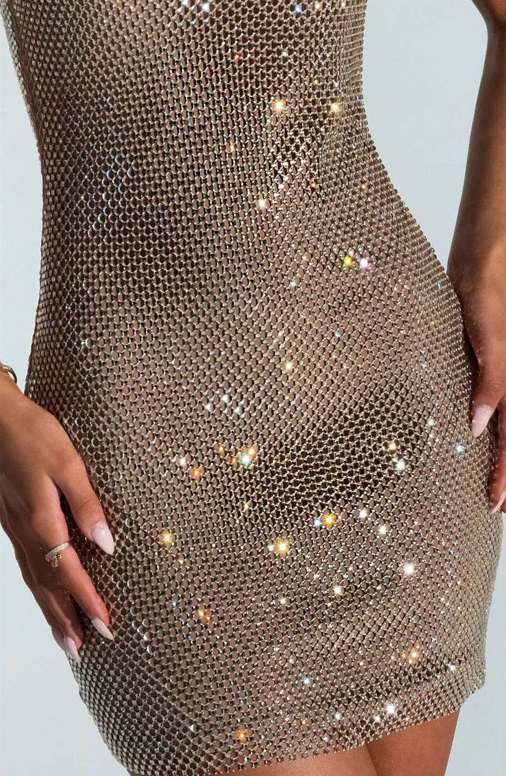 Petra Mini Dress - Gold Ryvelle