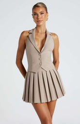 Philippa Top - Taupe Ryvelle