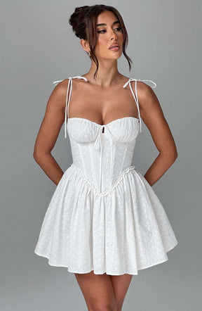 Phoebe Mini Dress - Ivory Ryvelle