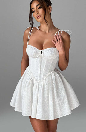 Phoebe Mini Dress - Ivory Ryvelle
