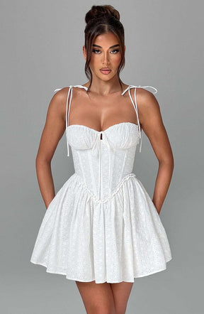 Phoebe Mini Dress - Ivory Ryvelle