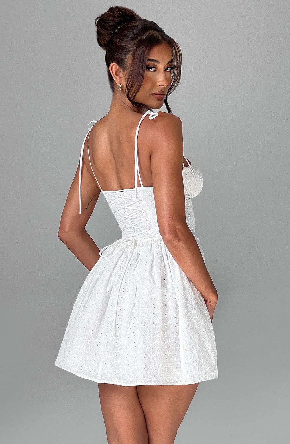 Phoebe Mini Dress - Ivory Ryvelle
