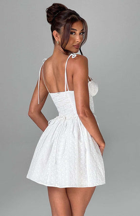 Phoebe Mini Dress - Ivory Ryvelle