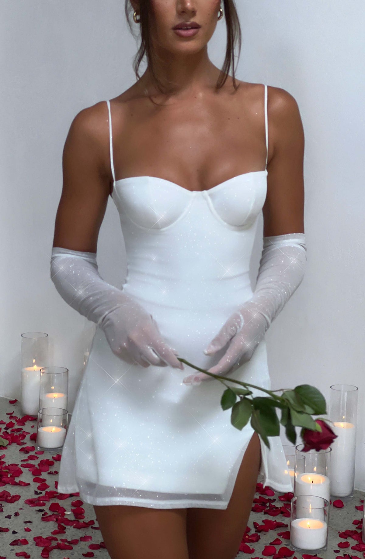 Pixie Glove - Ivory Sparkle Ryvelle
