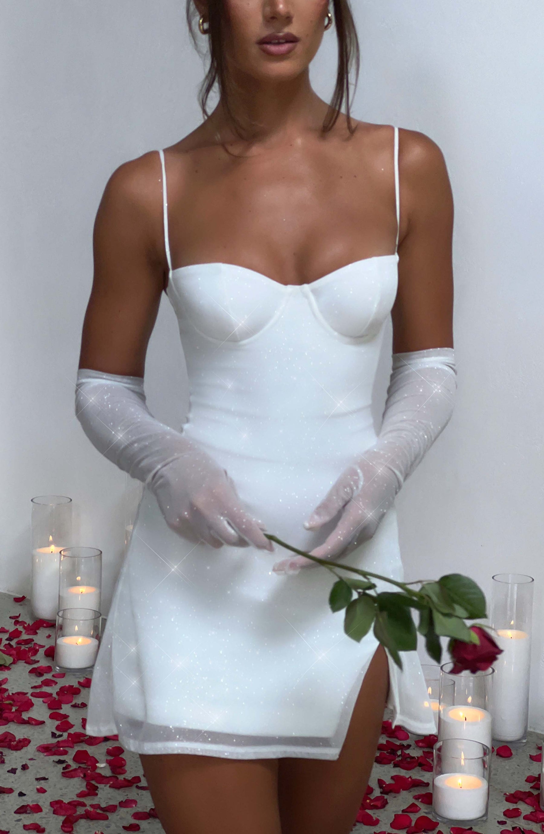 Pixie Glove - Ivory Sparkle Ryvelle