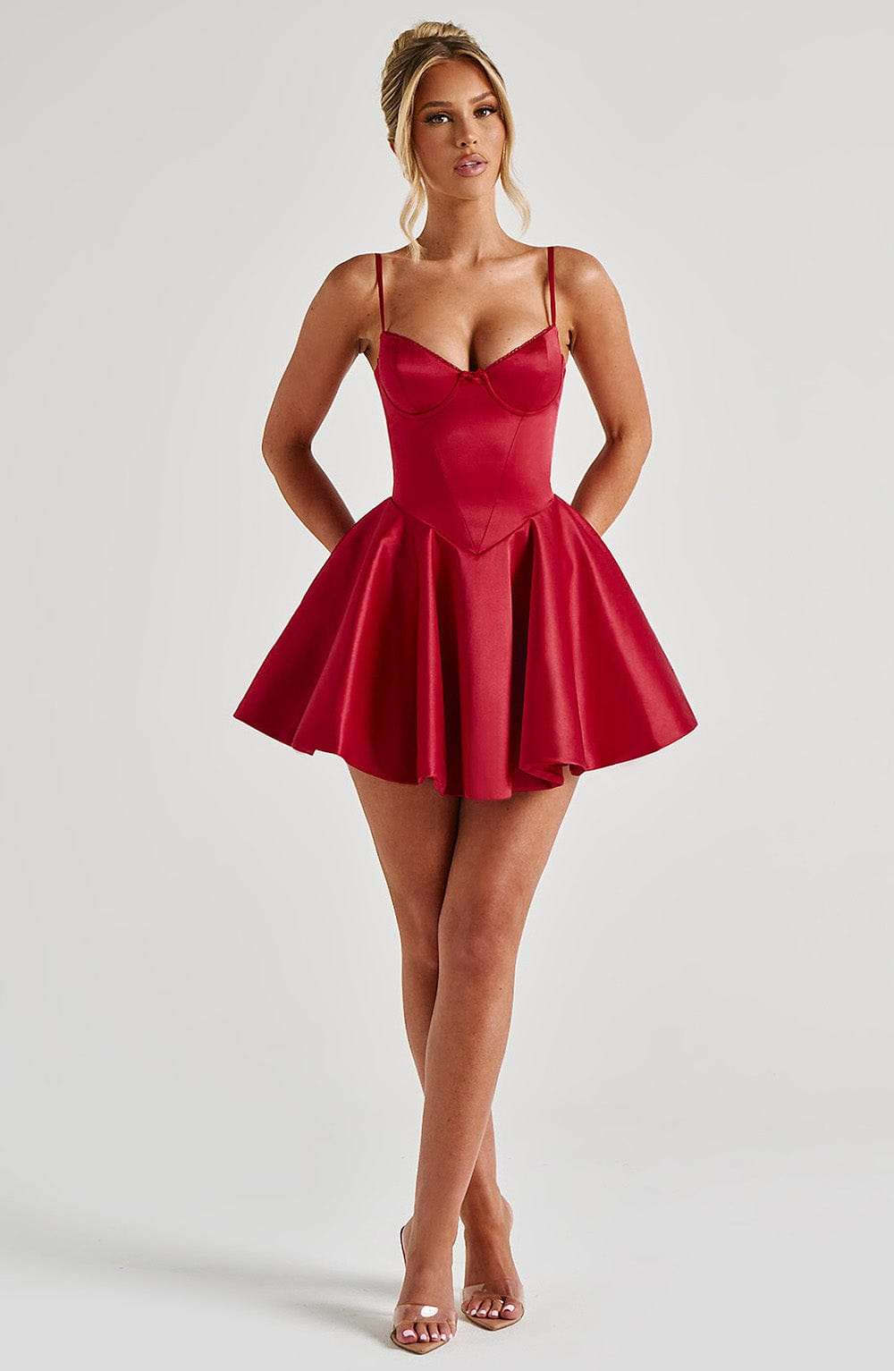 Poppy Mini Dress - Red Ryvelle