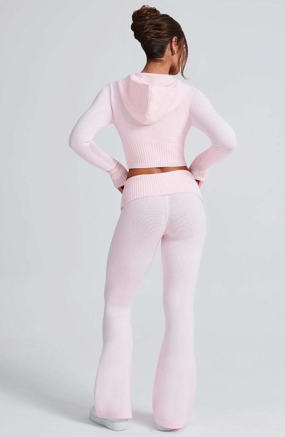 Portia Knit Hoodie - Pink Ryvelle