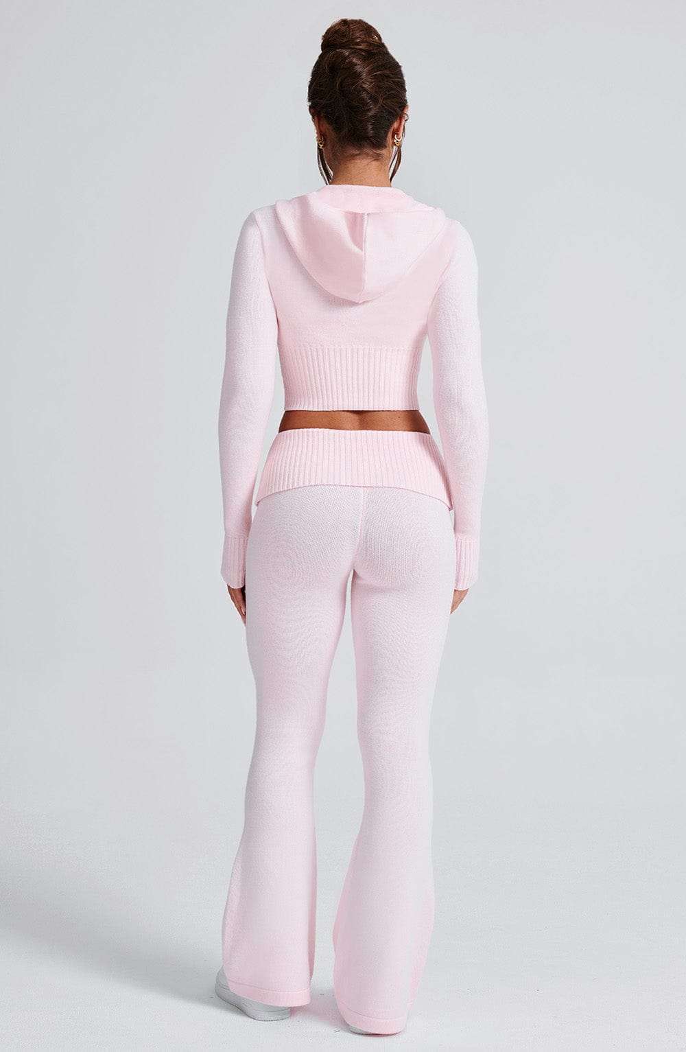 Portia Knit Hoodie - Pink Ryvelle