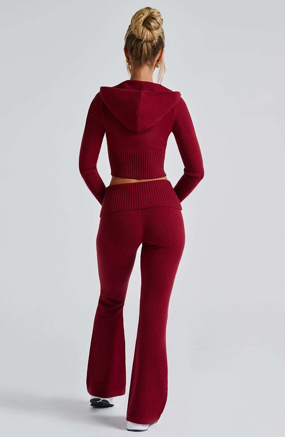 Portia Knit Hoodie - Red Ryvelle