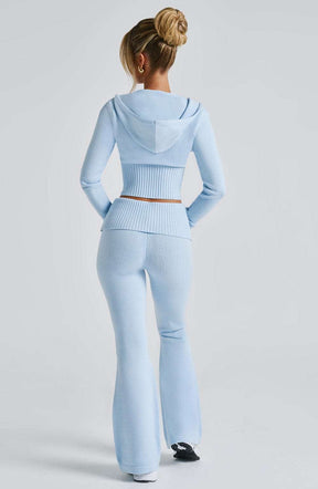 Portia Knit Pants - Baby Blue Ryvelle