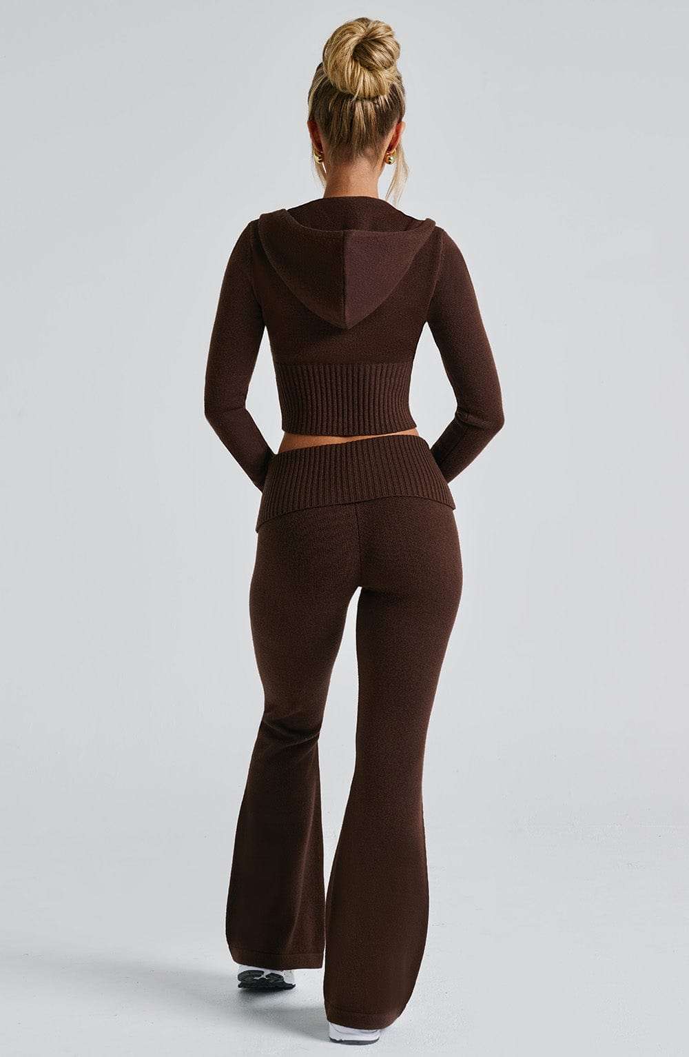Portia Knit Pants - Chocolate Ryvelle