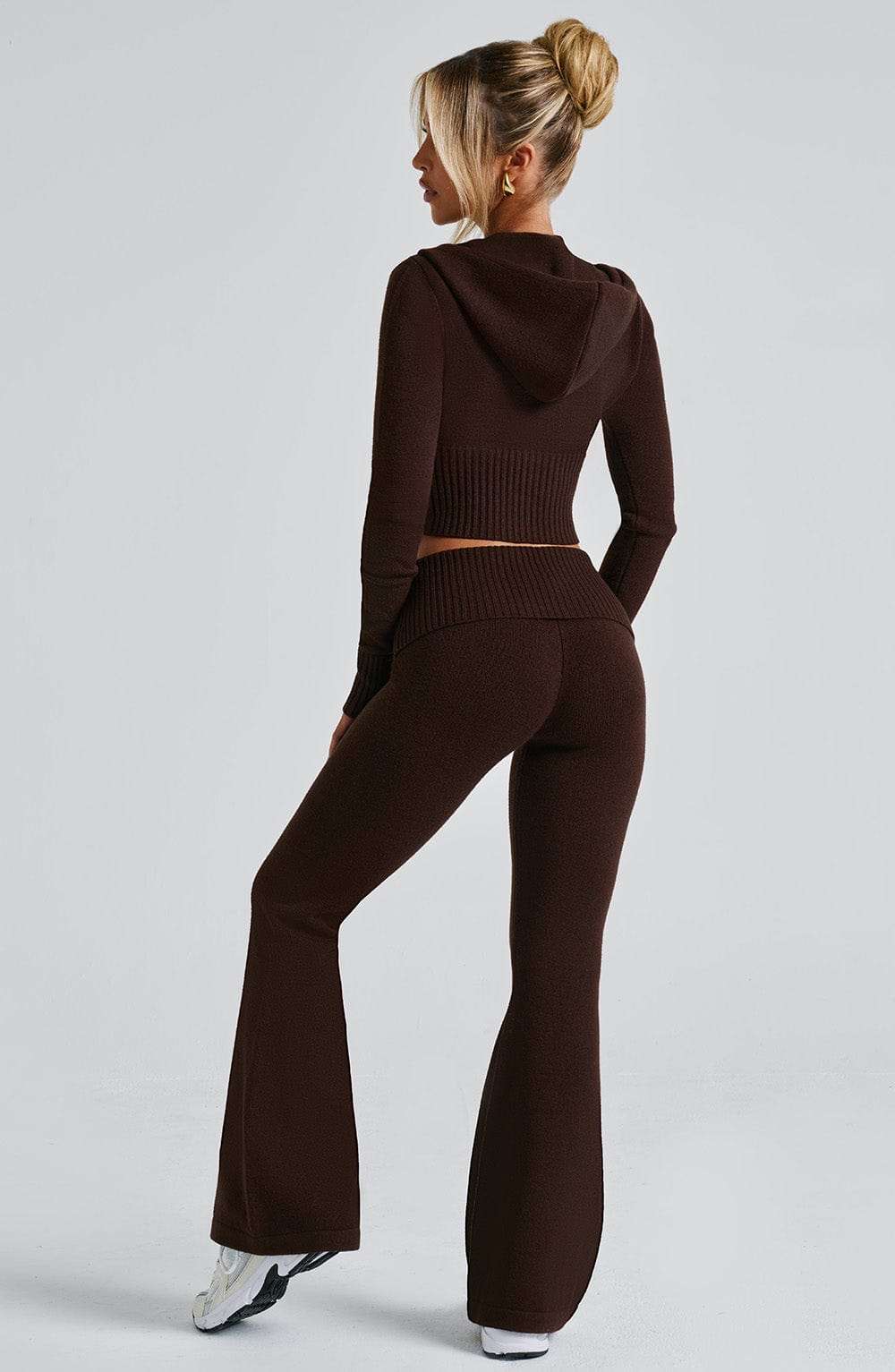 Portia Knit Pants - Chocolate Ryvelle