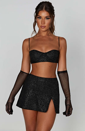 Posie Top - Black Sparkle Ryvelle