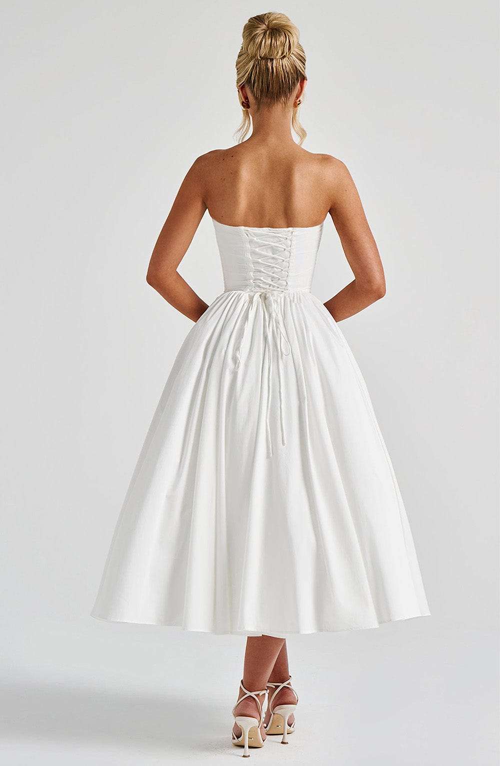 Prim Midi Dress - Ivory Ryvelle