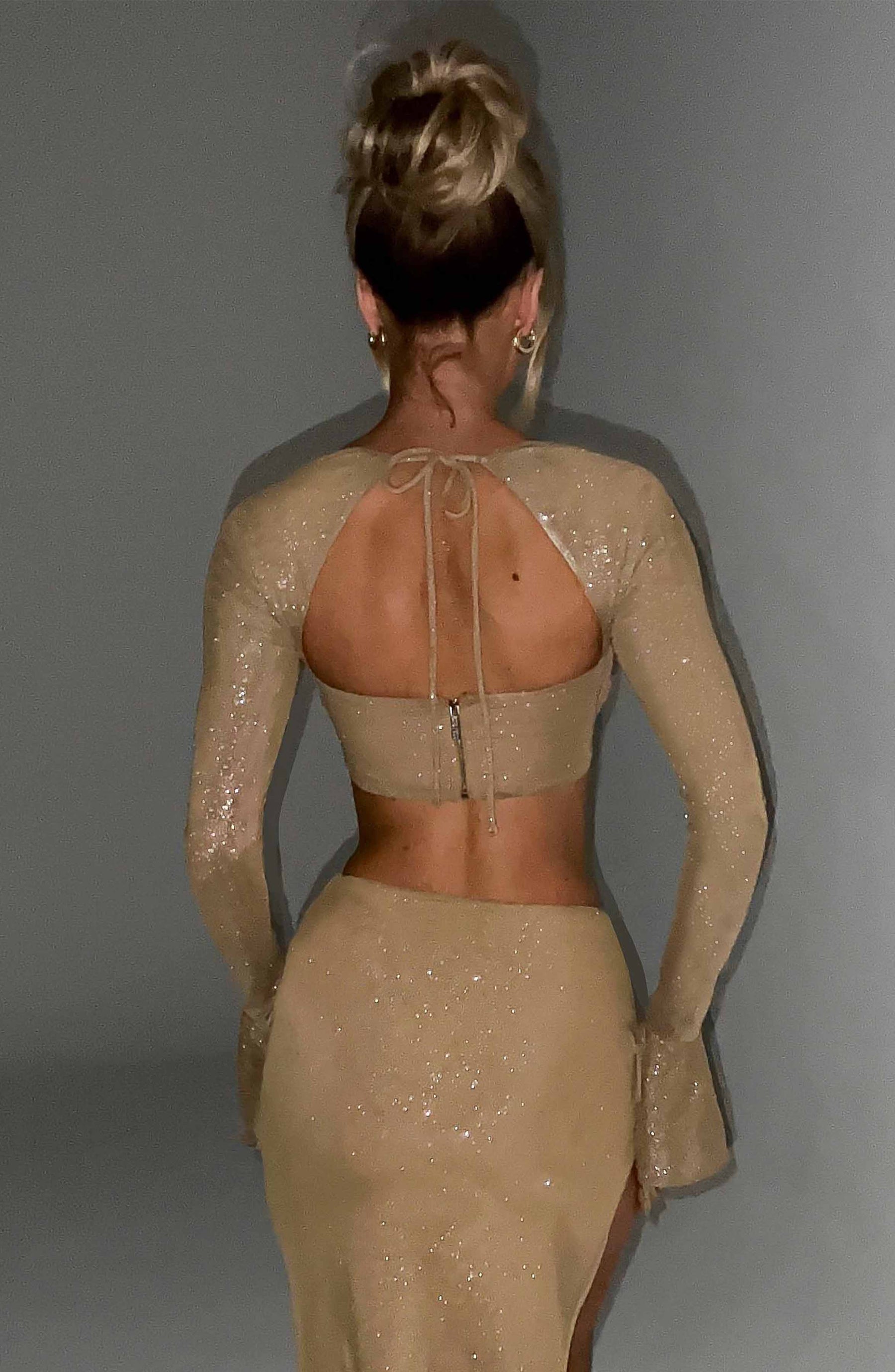 Priscilla Top - Gold Sparkle Ryvelle