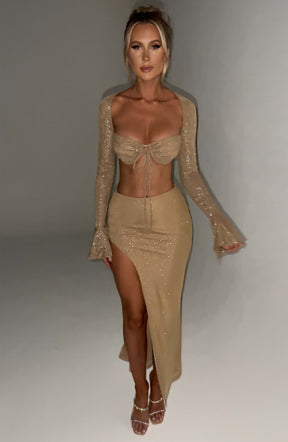 Priscilla Top - Gold Sparkle Ryvelle