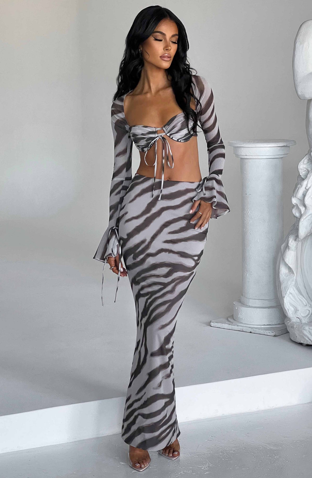 Priscilla Top - Zebra Print Ryvelle