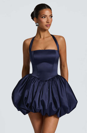Prudence Mini Dress - Navy Ryvelle