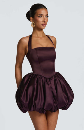 Prudence Mini Dress - Plum Ryvelle