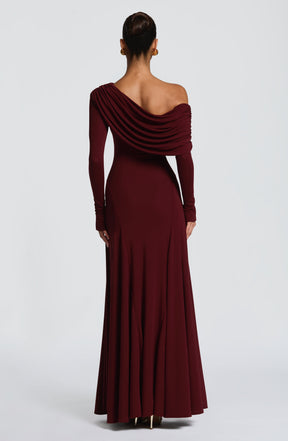 Rafaela Maxi Dress - Cherry Lacquer Ryvelle