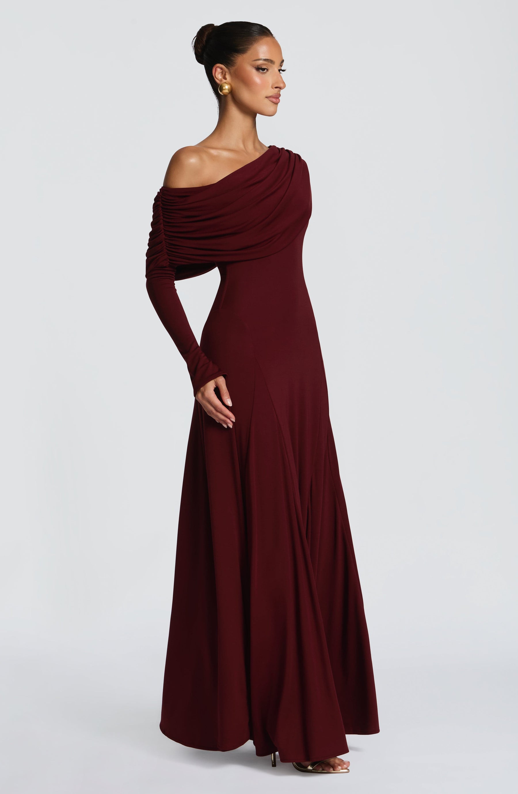 Rafaela Maxi Dress - Cherry Lacquer Ryvelle