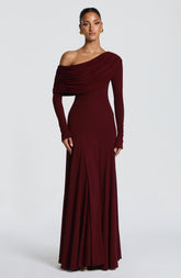 Rafaela Maxi Dress - Cherry Lacquer Ryvelle