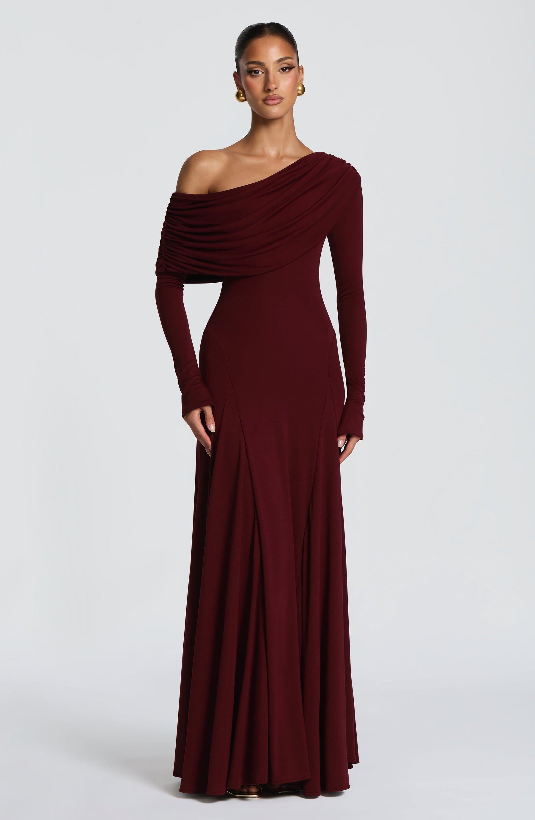 Rafaela Maxi Dress - Cherry Lacquer Ryvelle