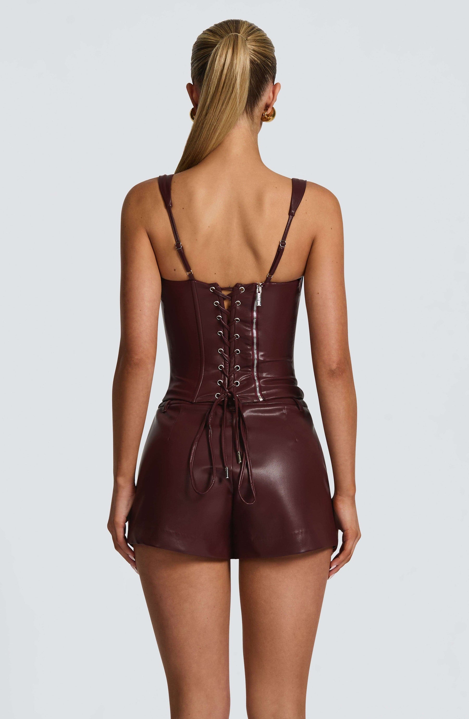 Raisa Corset - Burgundy Ryvelle