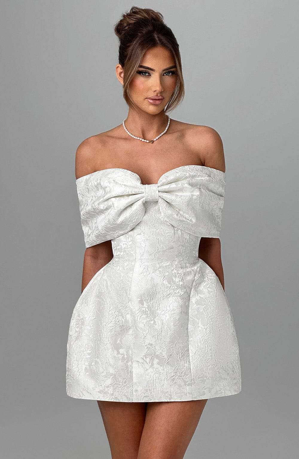 Raquel Mini Dress - Ivory Ryvelle