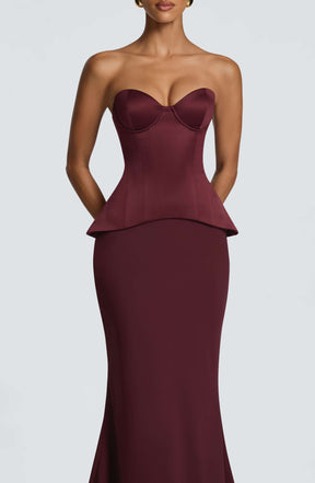 Ravenna Corset - Cherry Lacquer Ryvelle