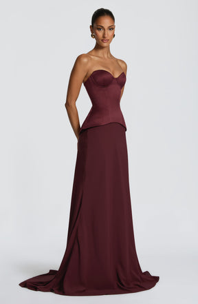 Ravenna Corset - Cherry Lacquer Ryvelle