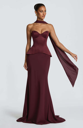 Ravenna Corset - Cherry Lacquer Ryvelle