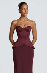 Ravenna Corset - Cherry Lacquer Ryvelle