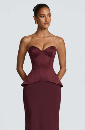 Ravenna Corset - Cherry Lacquer Ryvelle