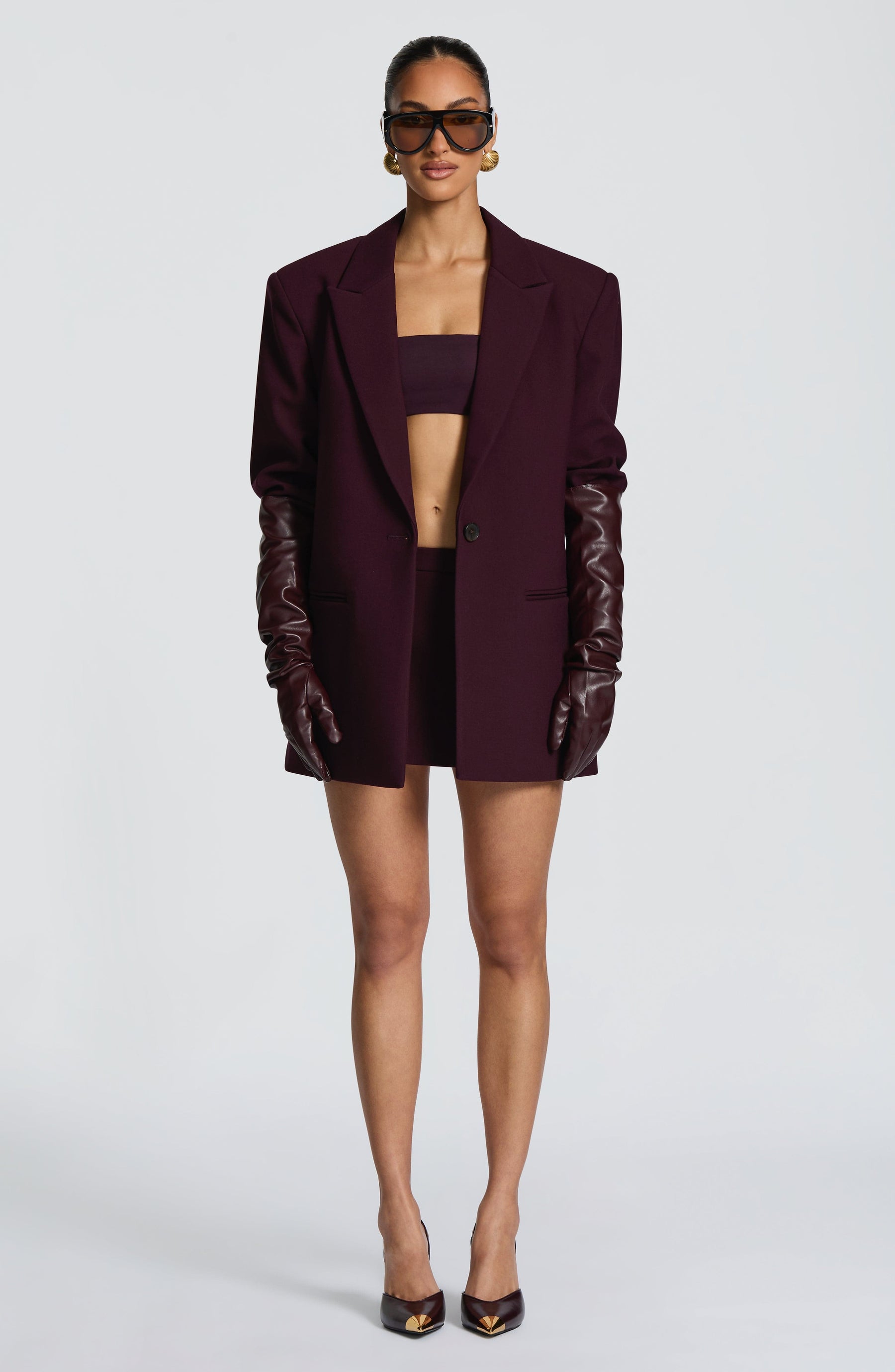 Reece Blazer - Plum Ryvelle