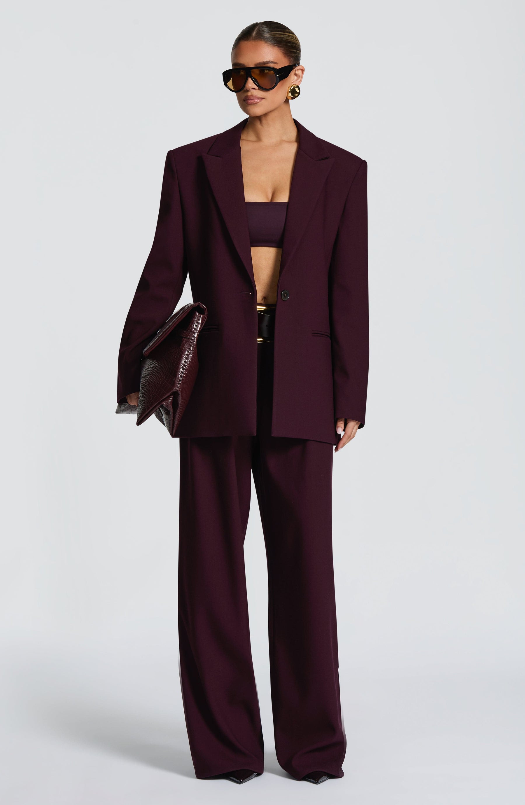 Reece Blazer - Plum Ryvelle