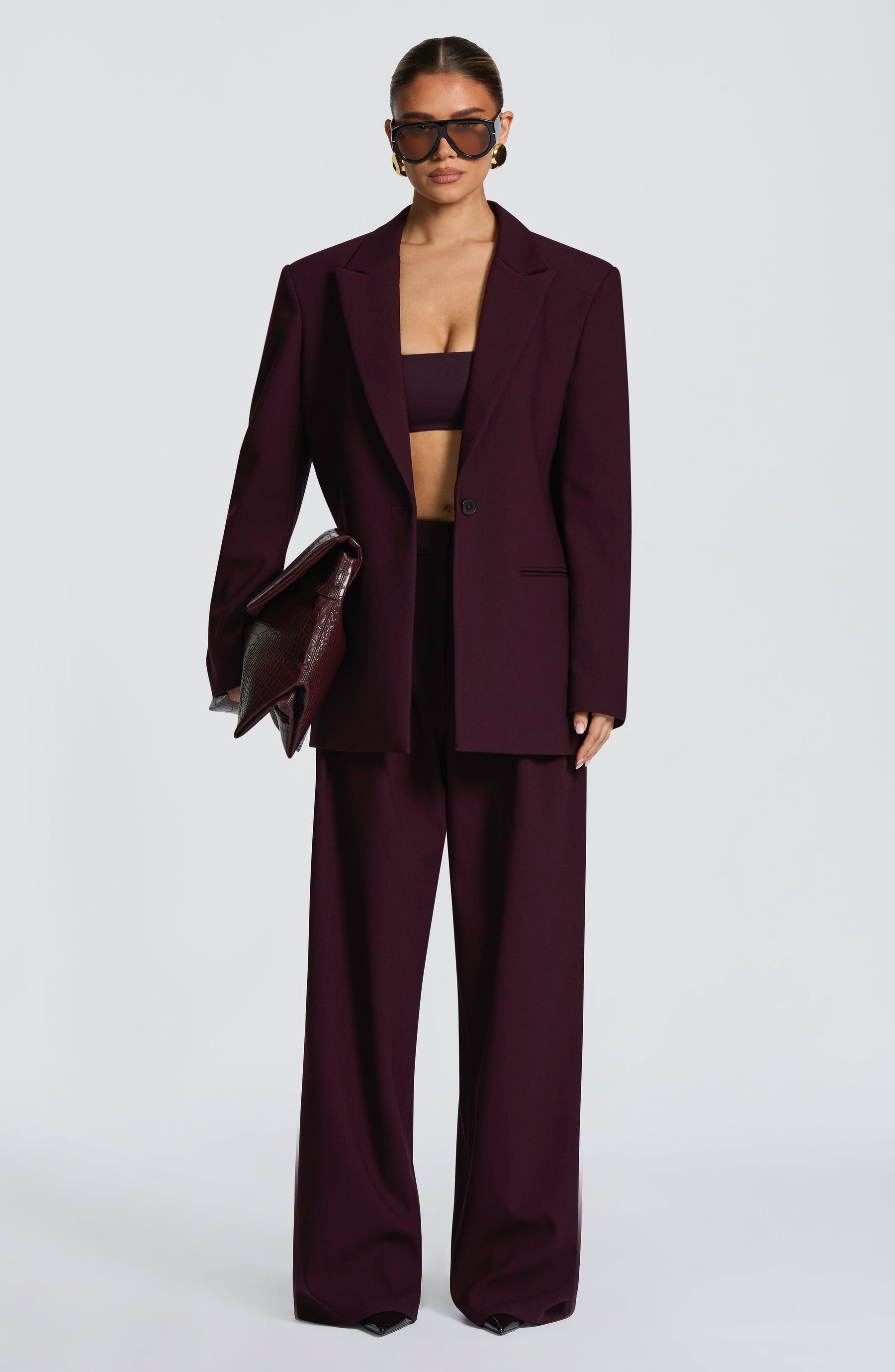 Reece Blazer - Plum Ryvelle