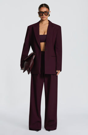 Reece Blazer - Plum Ryvelle