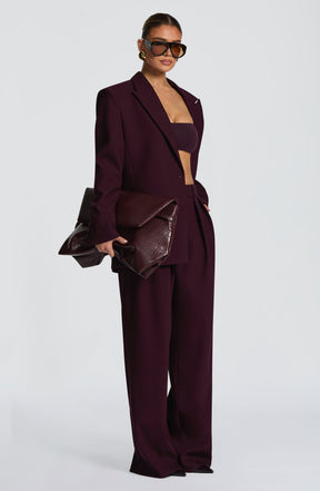 Reece Blazer - Plum Ryvelle