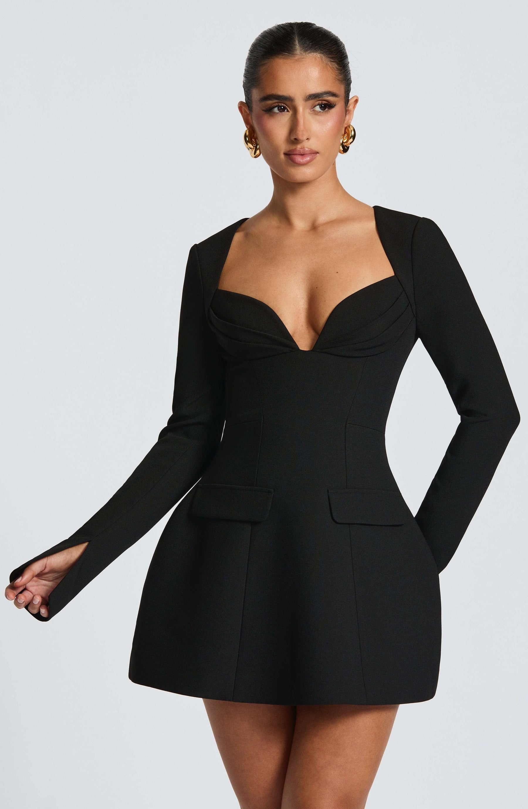 Regina Mini Dress - Black Ryvelle