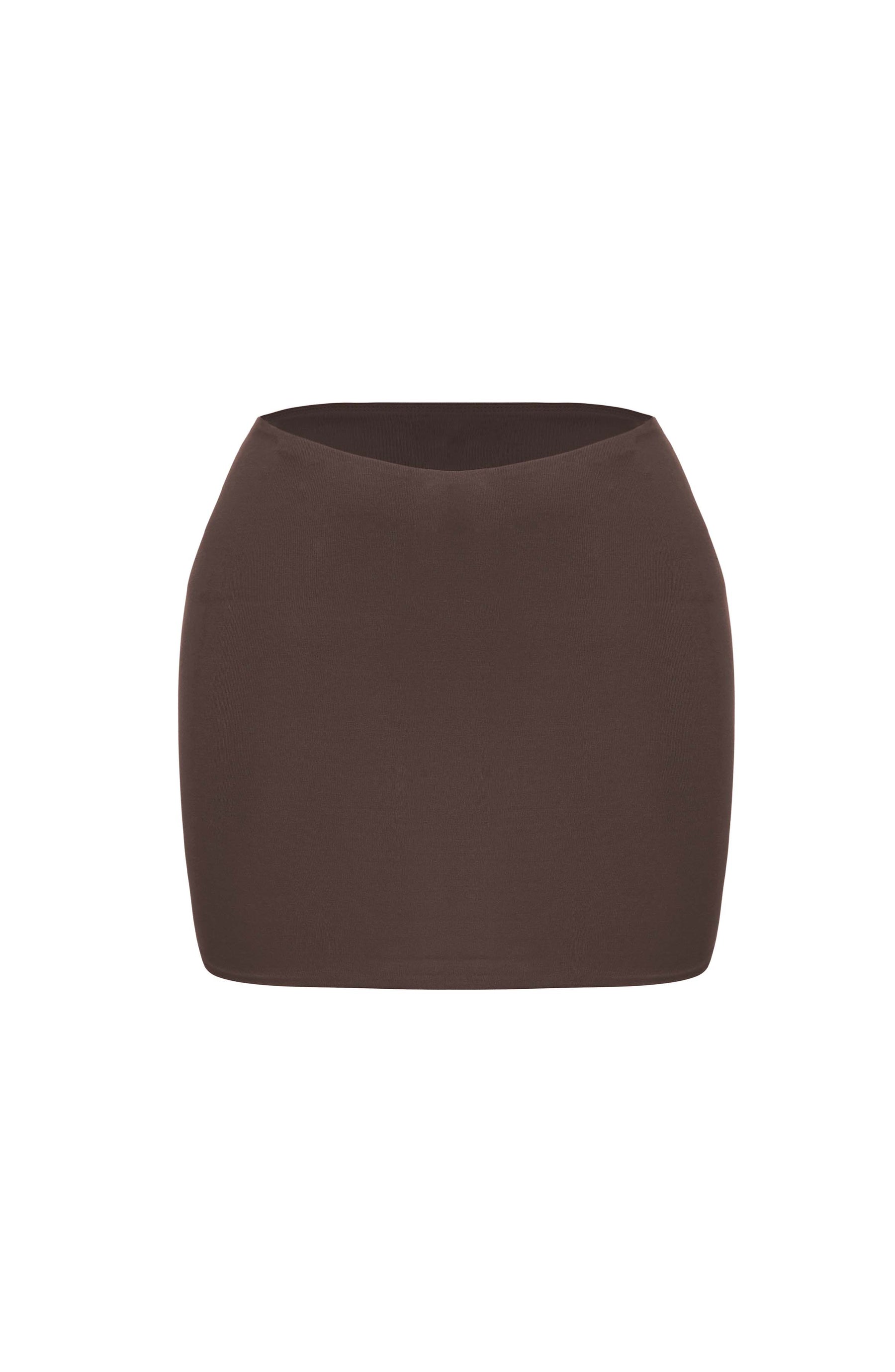 Rein Mini Skirt - Chocolate Ryvelle