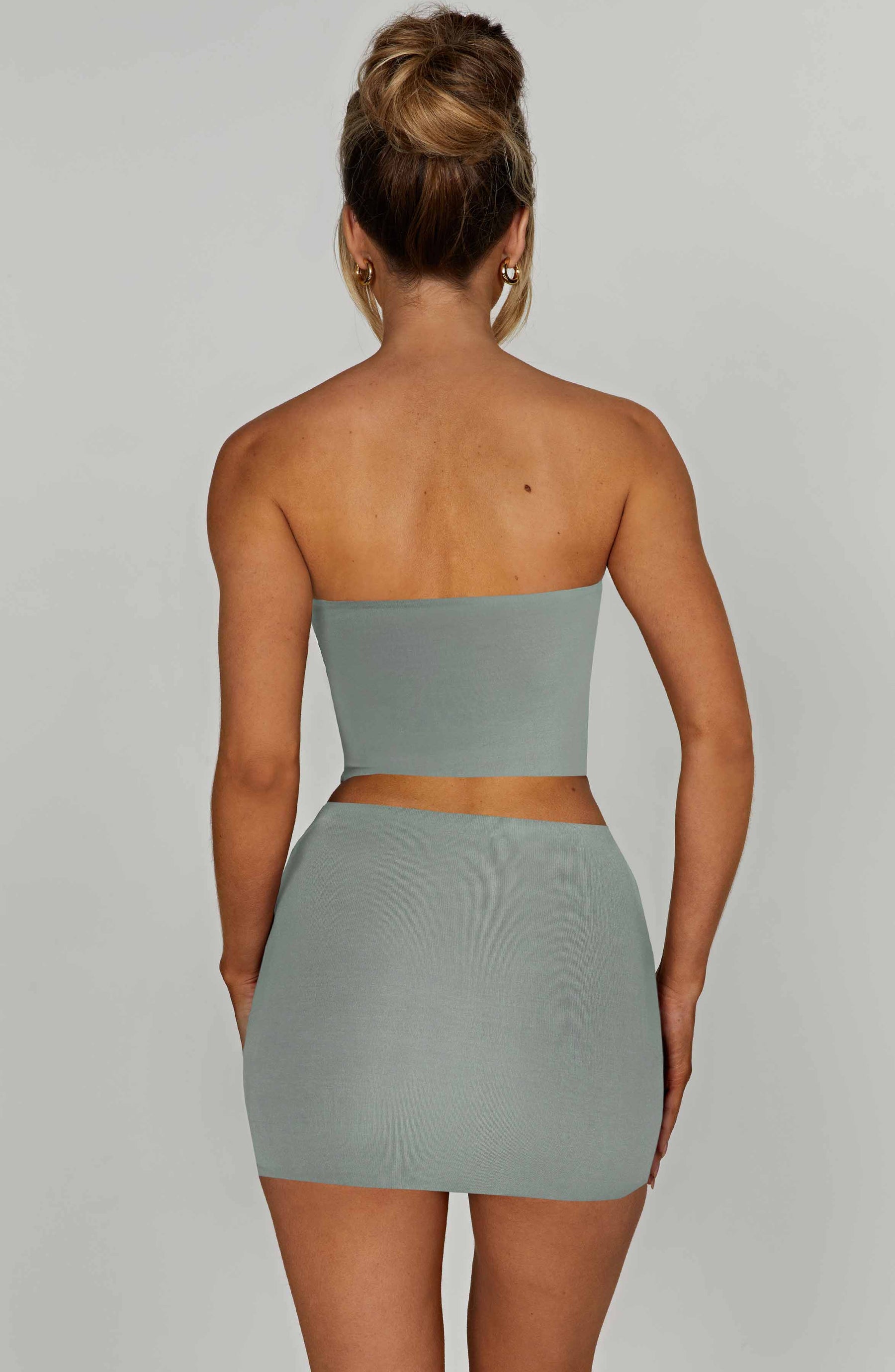 Rein Mini Skirt - Steel Ryvelle