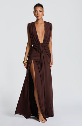 Romilly Gown - Plum Brown Ryvelle