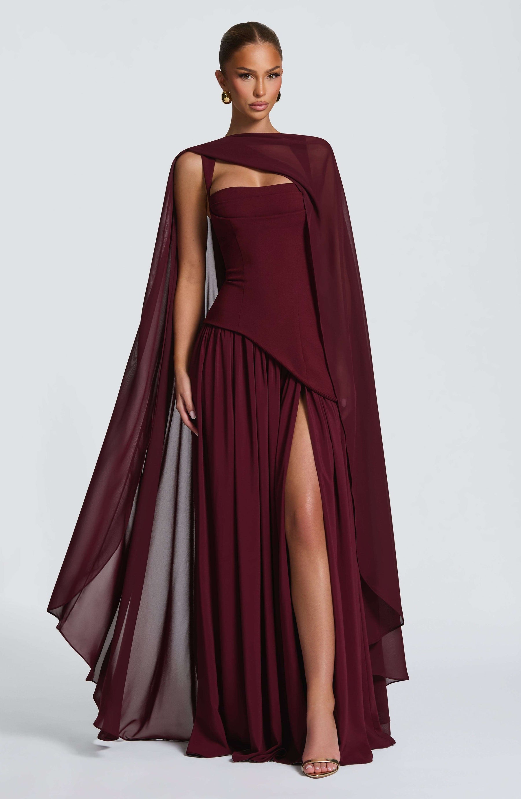 Romy Cape - Cherry Lacquer Ryvelle