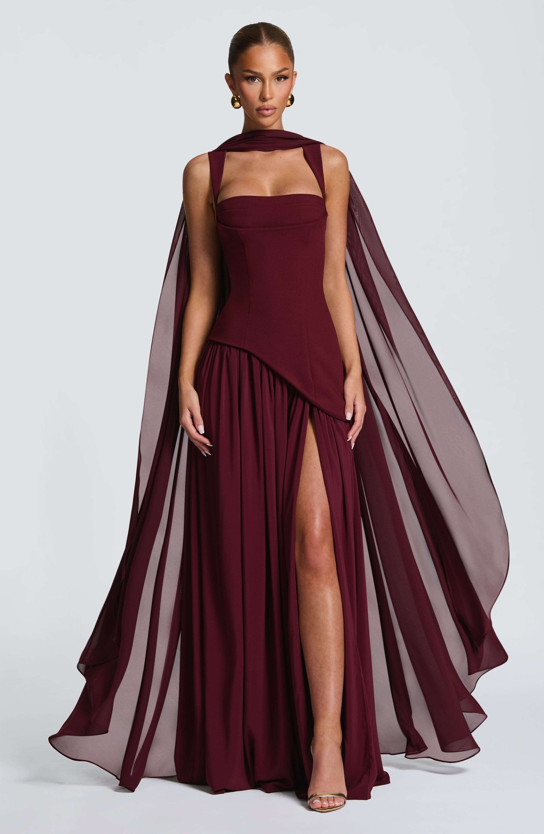 Romy Cape - Cherry Lacquer Ryvelle